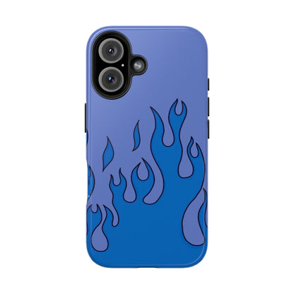 Blue Flames Pattern Phone Case