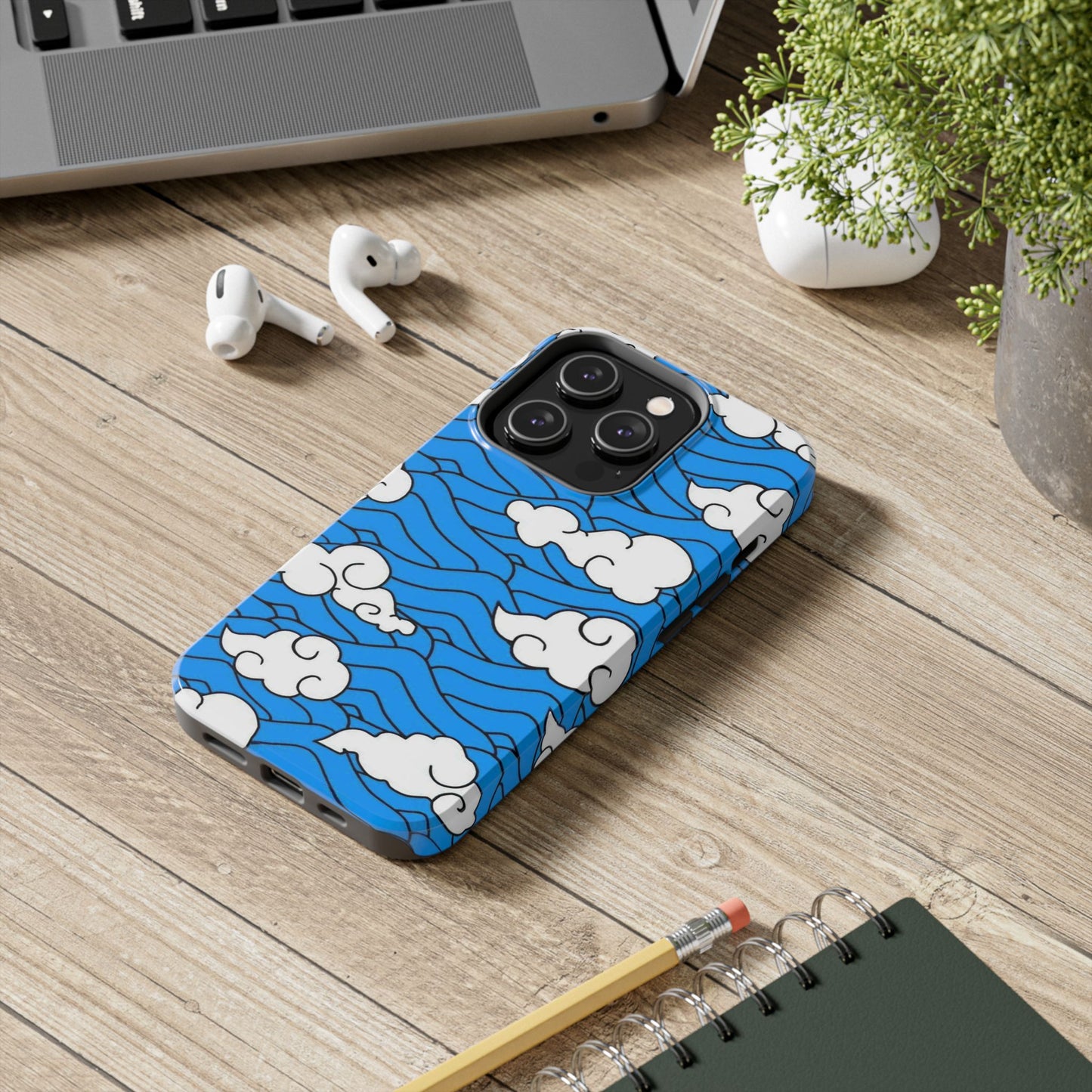 Cartoon Clouds Pattern Phone Case