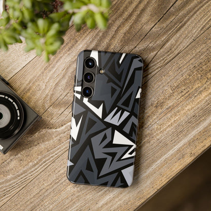 Abstract Black Pattern Phone Case