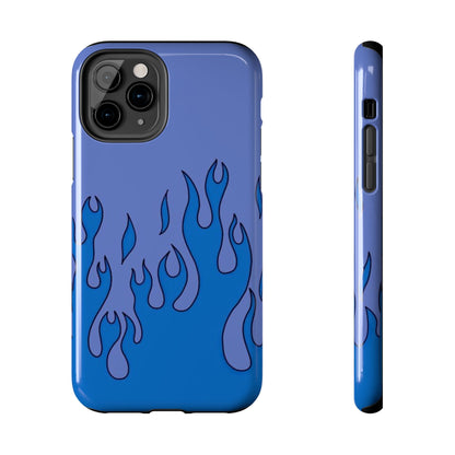 Blue Flames Pattern Phone Case