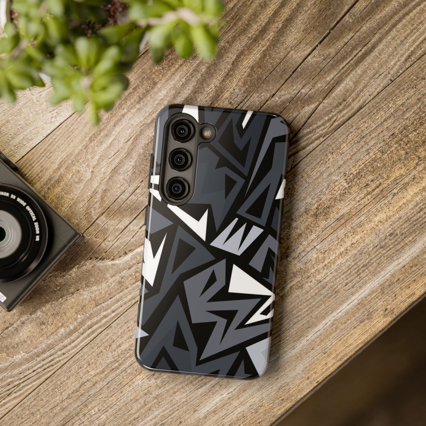 Abstract Black Pattern Phone Case