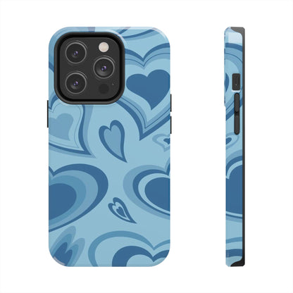 Blue Hearts Pattern Phone Case