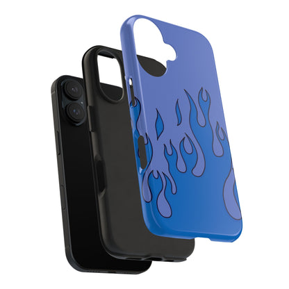 Blue Flames Pattern Phone Case