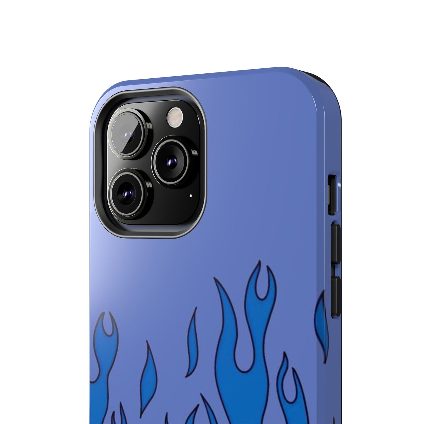 Blue Flames Pattern Phone Case