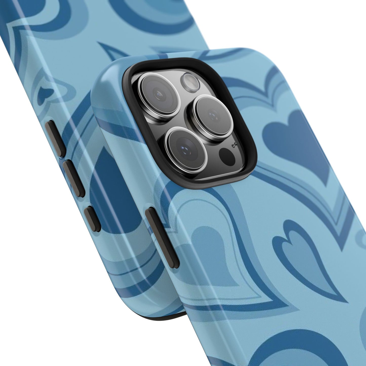 Blue Hearts Pattern Phone Case