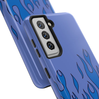 Blue Flames Pattern Phone Case