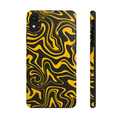 Black and Gold Mix Pattern Phone Case