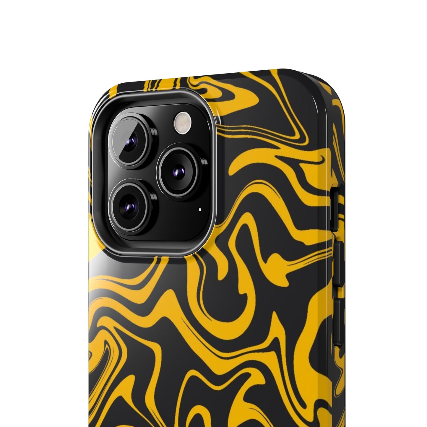 Black and Gold Mix Pattern Phone Case