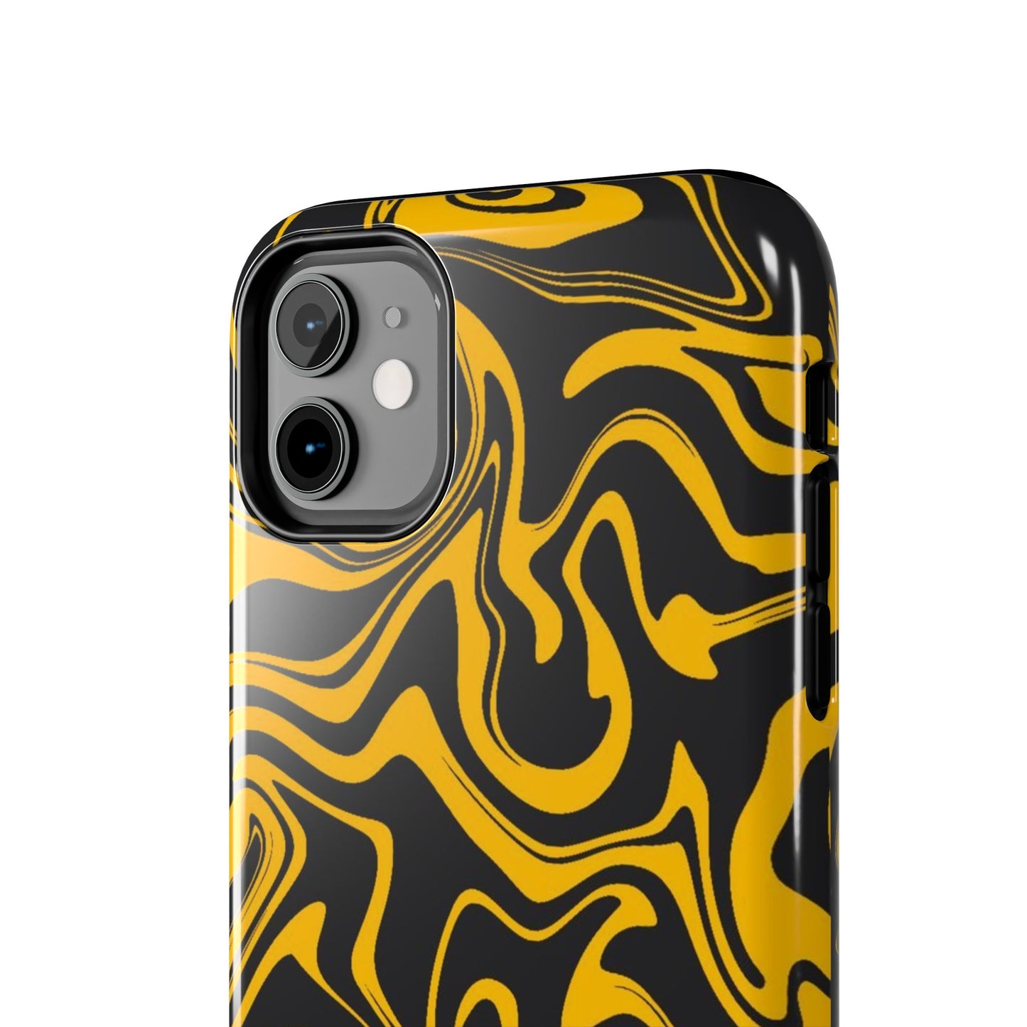 Black and Gold Mix Pattern Phone Case