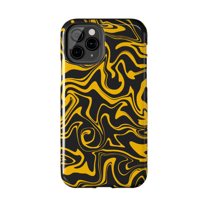 Black and Gold Mix Pattern Phone Case