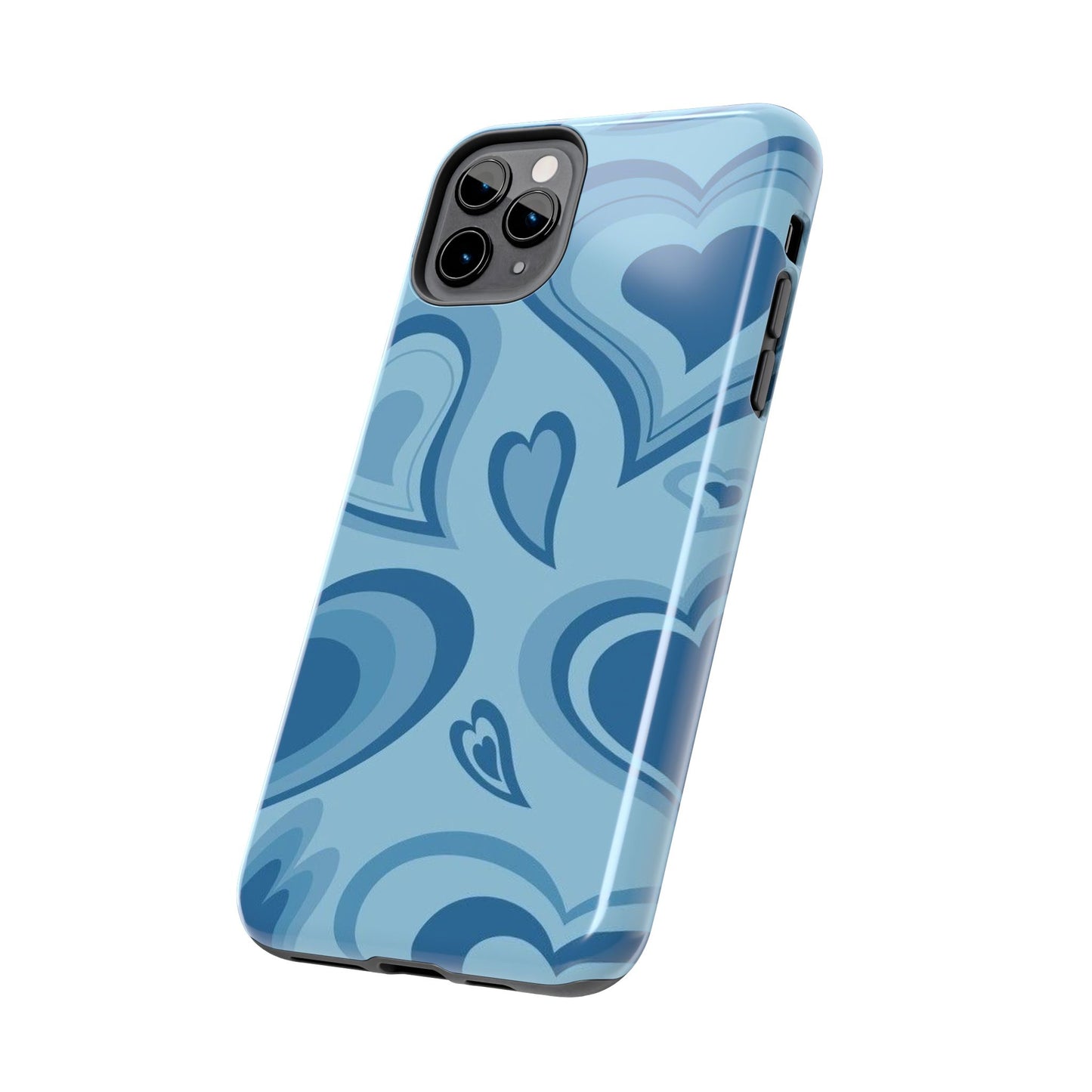 Blue Hearts Pattern Phone Case