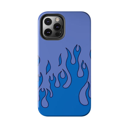 Blue Flames Pattern Phone Case