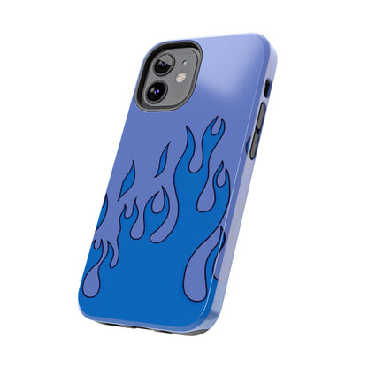 Blue Flames Pattern Phone Case