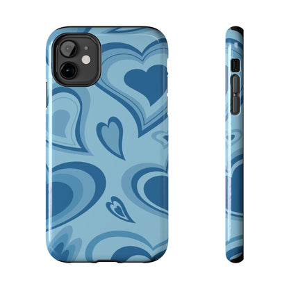Blue Hearts Pattern Phone Case