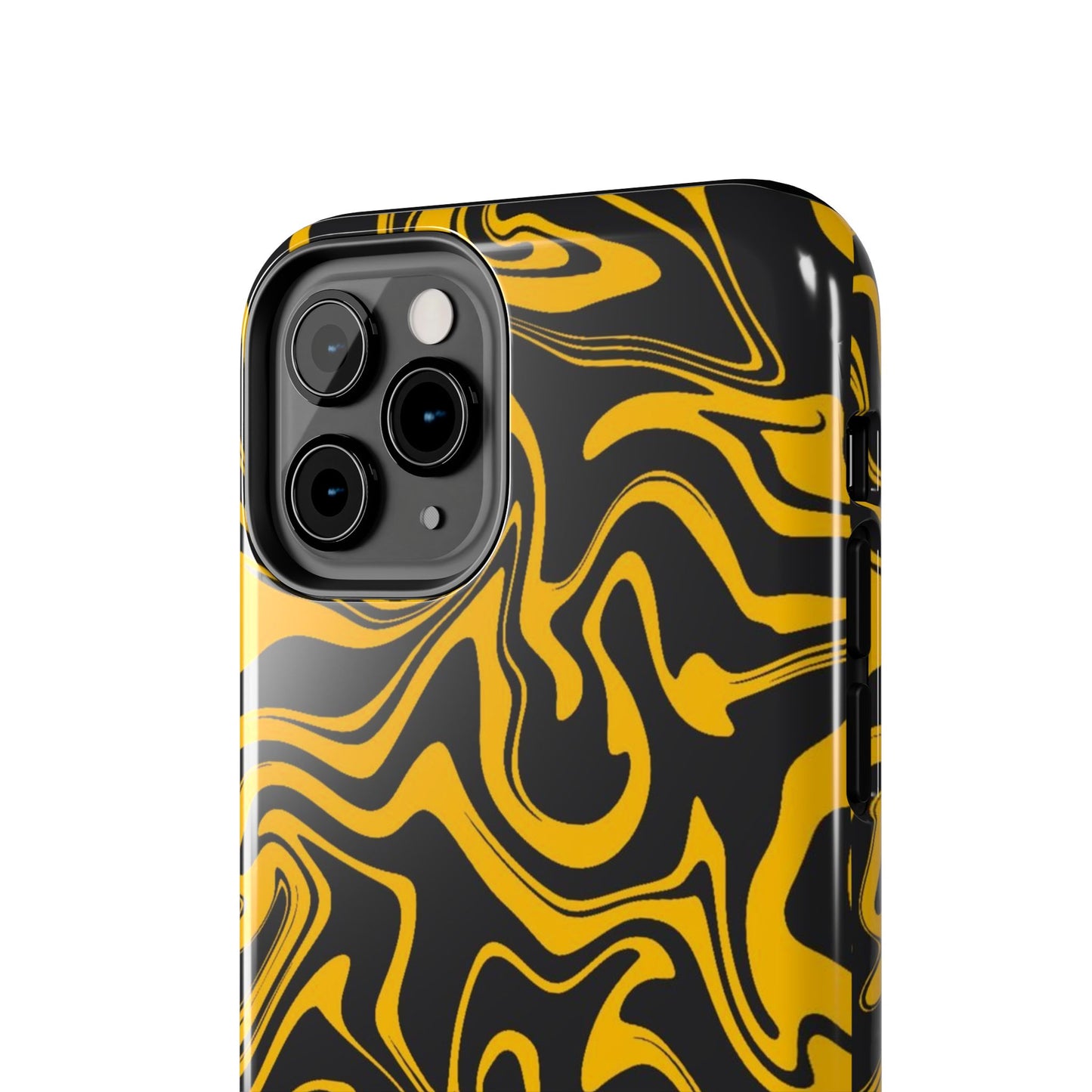 Black and Gold Mix Pattern Phone Case