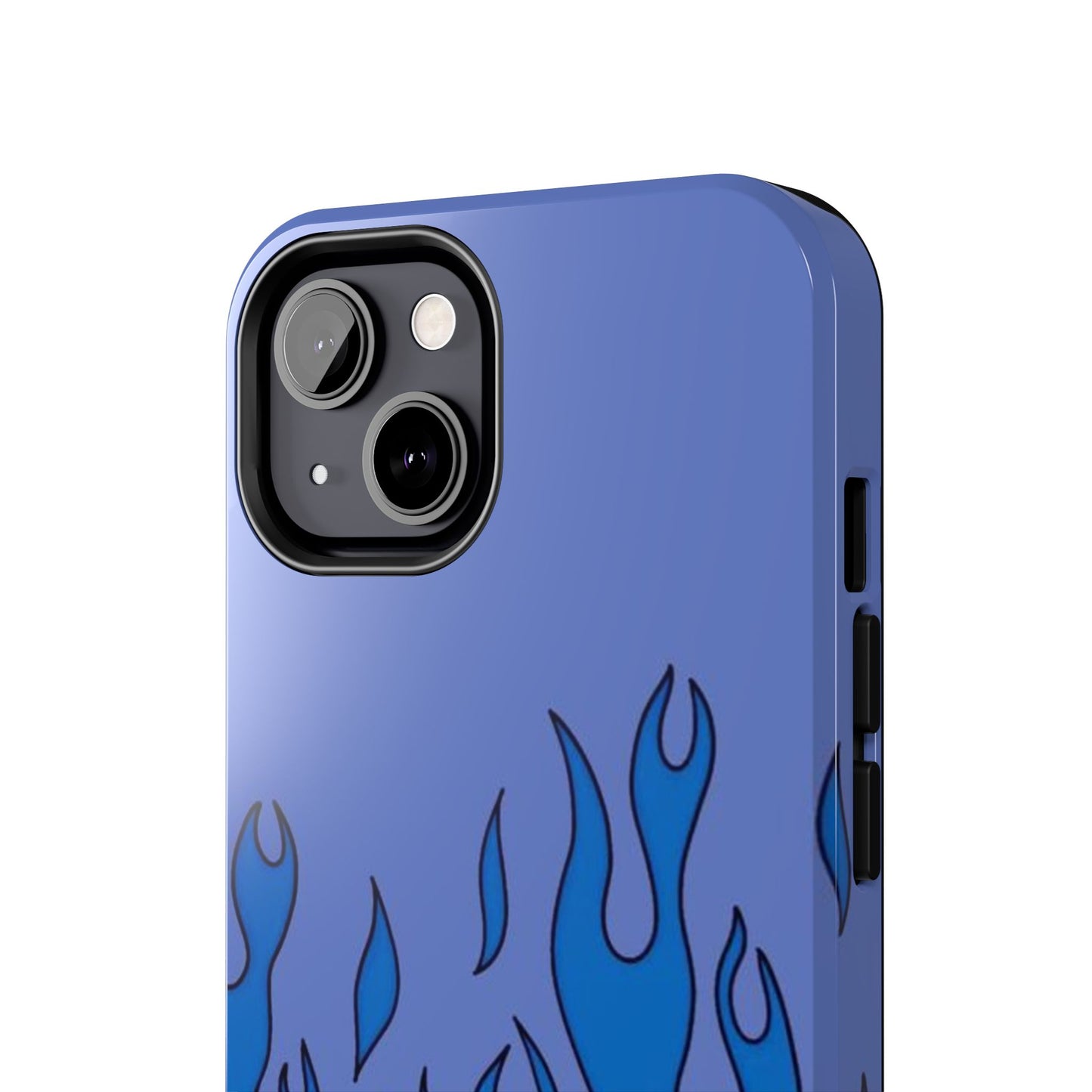 Blue Flames Pattern Phone Case