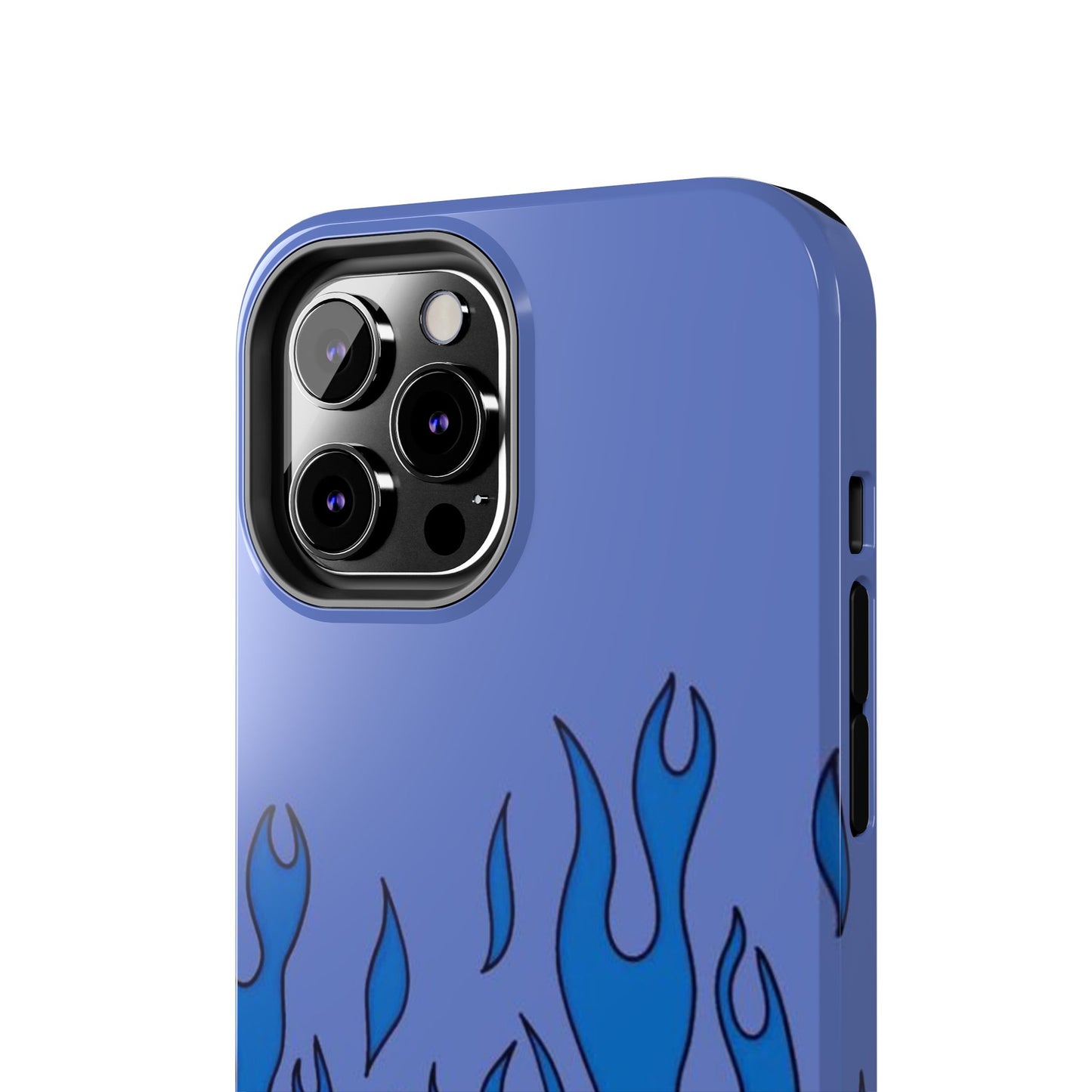 Blue Flames Pattern Phone Case