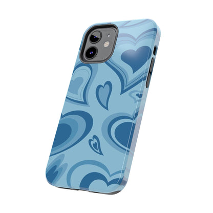 Blue Hearts Pattern Phone Case