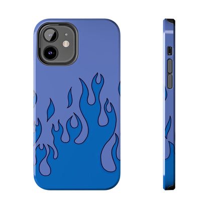 Blue Flames Pattern Phone Case