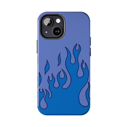 Blue Flames Pattern Phone Case