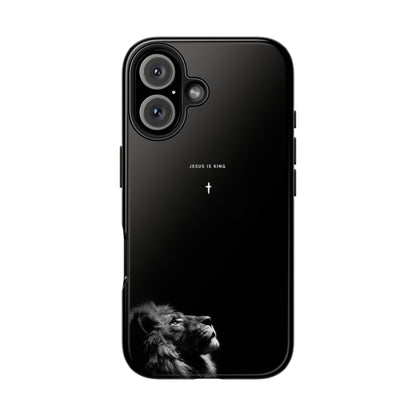 Jesus is King Lion Phone Case