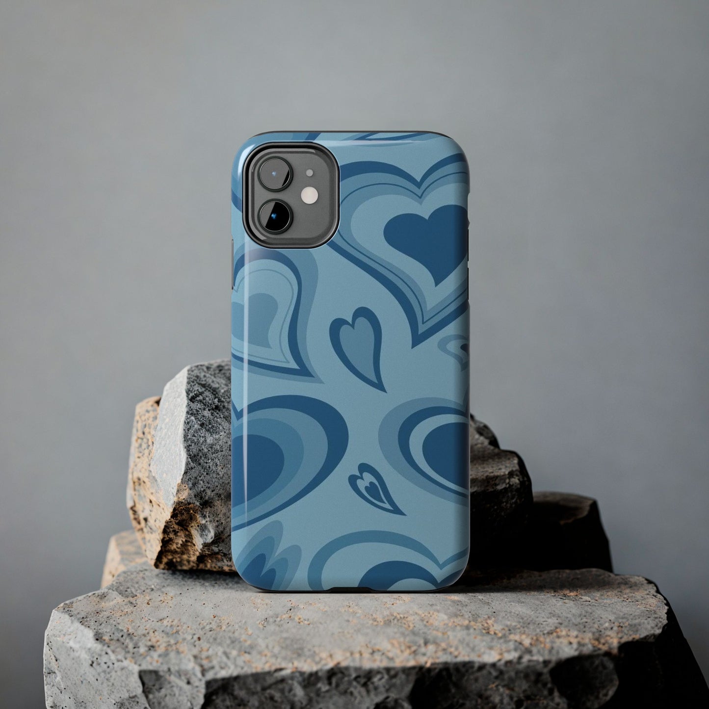 Blue Hearts Pattern Phone Case