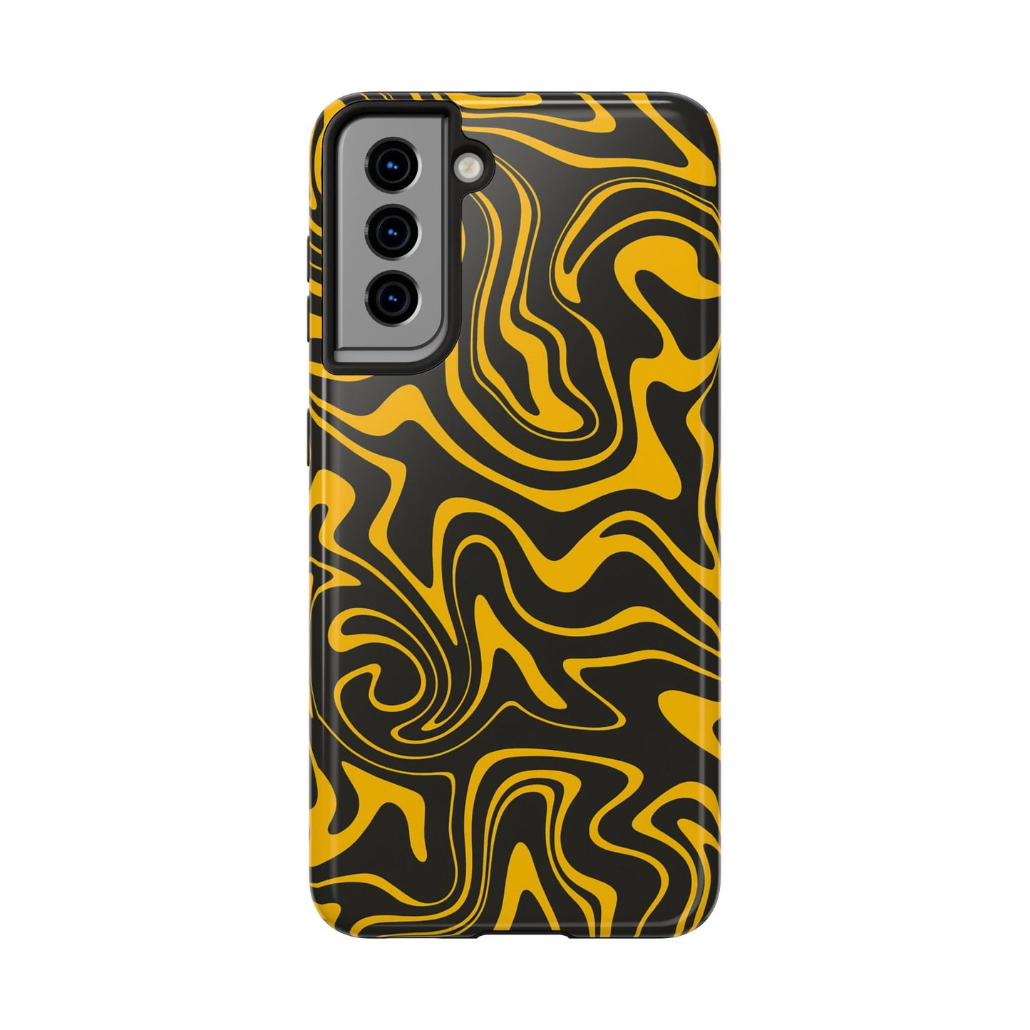 Black and Gold Mix Pattern Phone Case