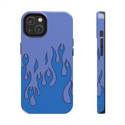 Blue Flames Pattern Phone Case