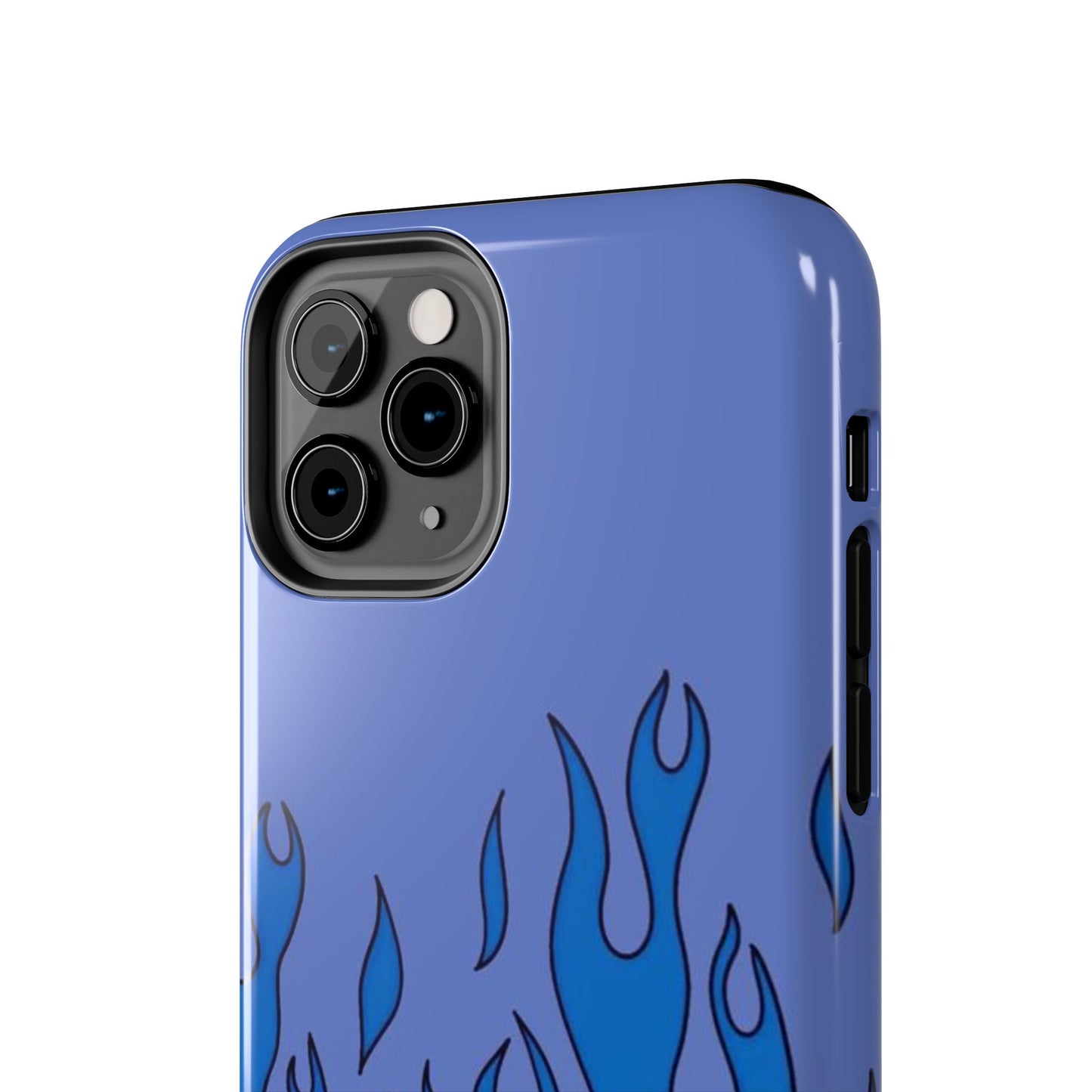 Blue Flames Pattern Phone Case