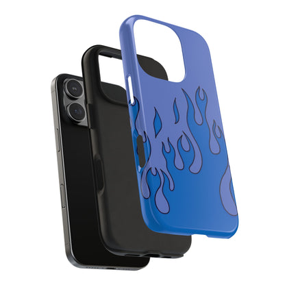 Blue Flames Pattern Phone Case