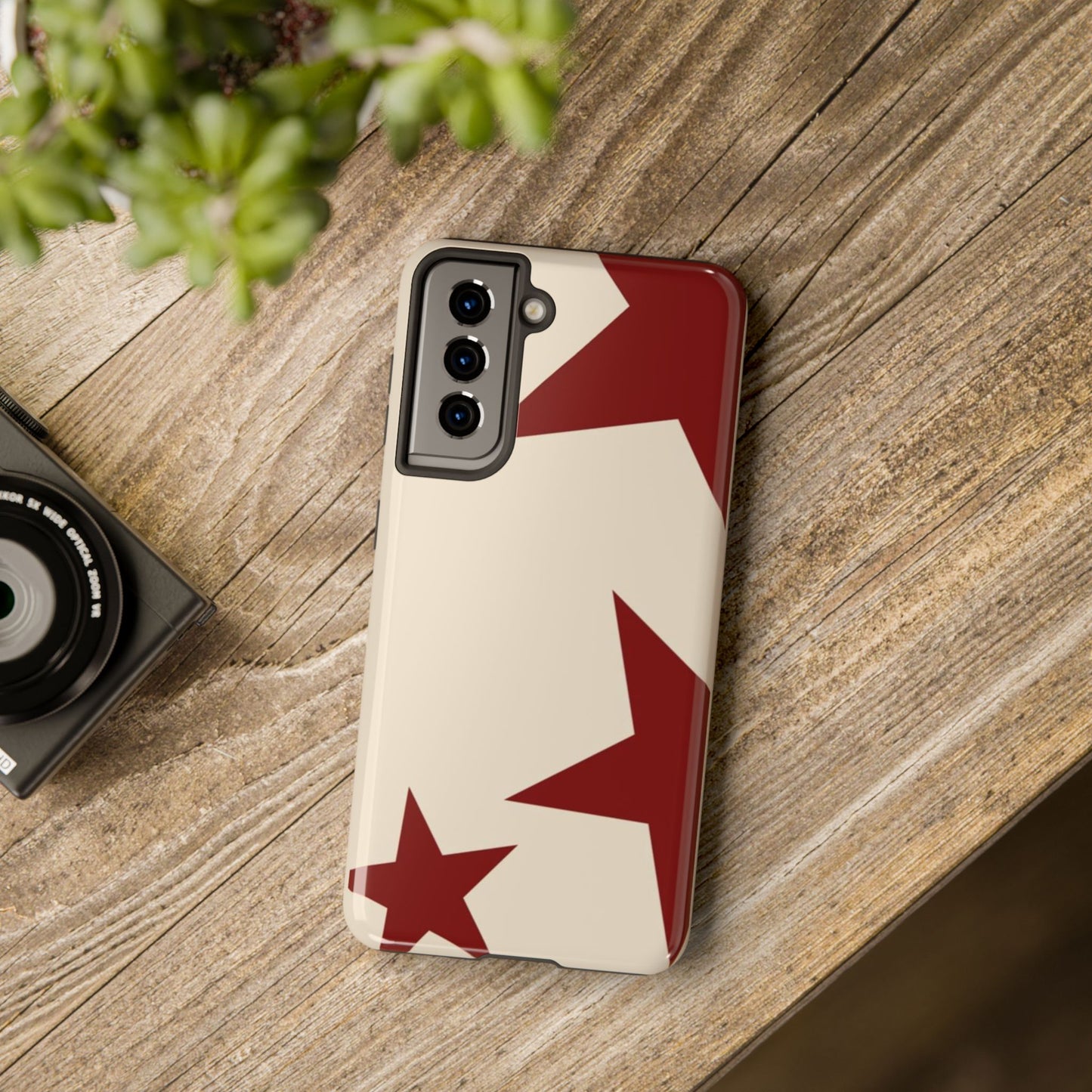 Stellar Red Pattern Phone Case