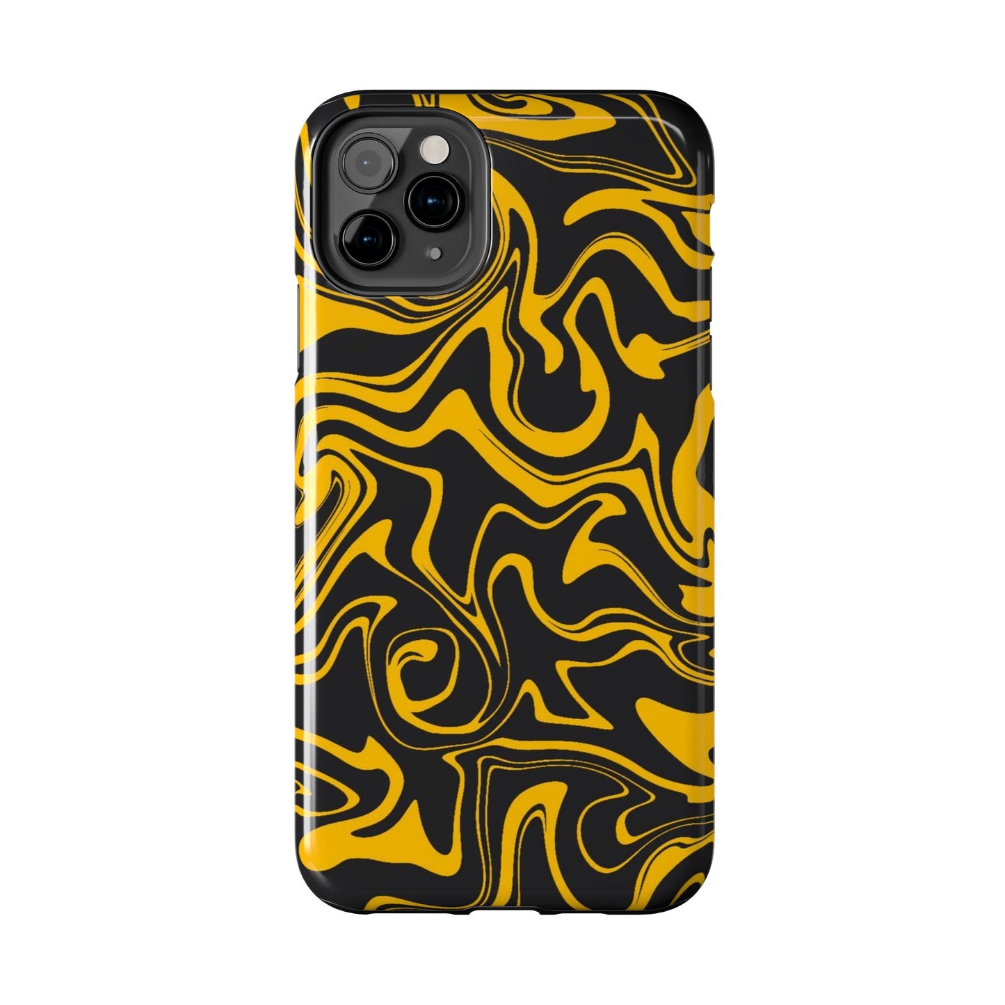 Black and Gold Mix Pattern Phone Case