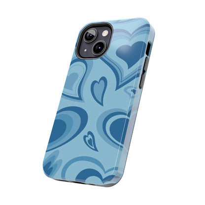 Blue Hearts Pattern Phone Case