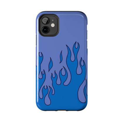 Blue Flames Pattern Phone Case