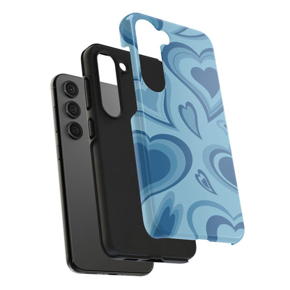 Blue Hearts Pattern Phone Case