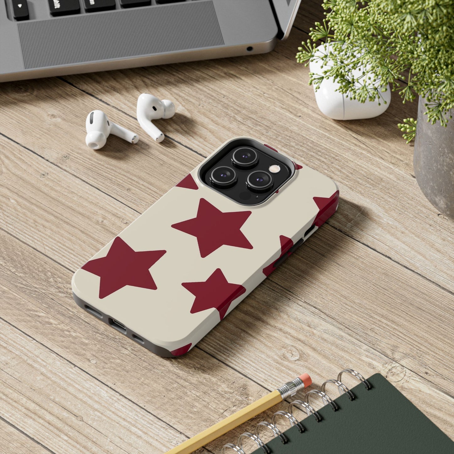 Stellar Red Pattern Phone Case