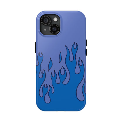 Blue Flames Pattern Phone Case