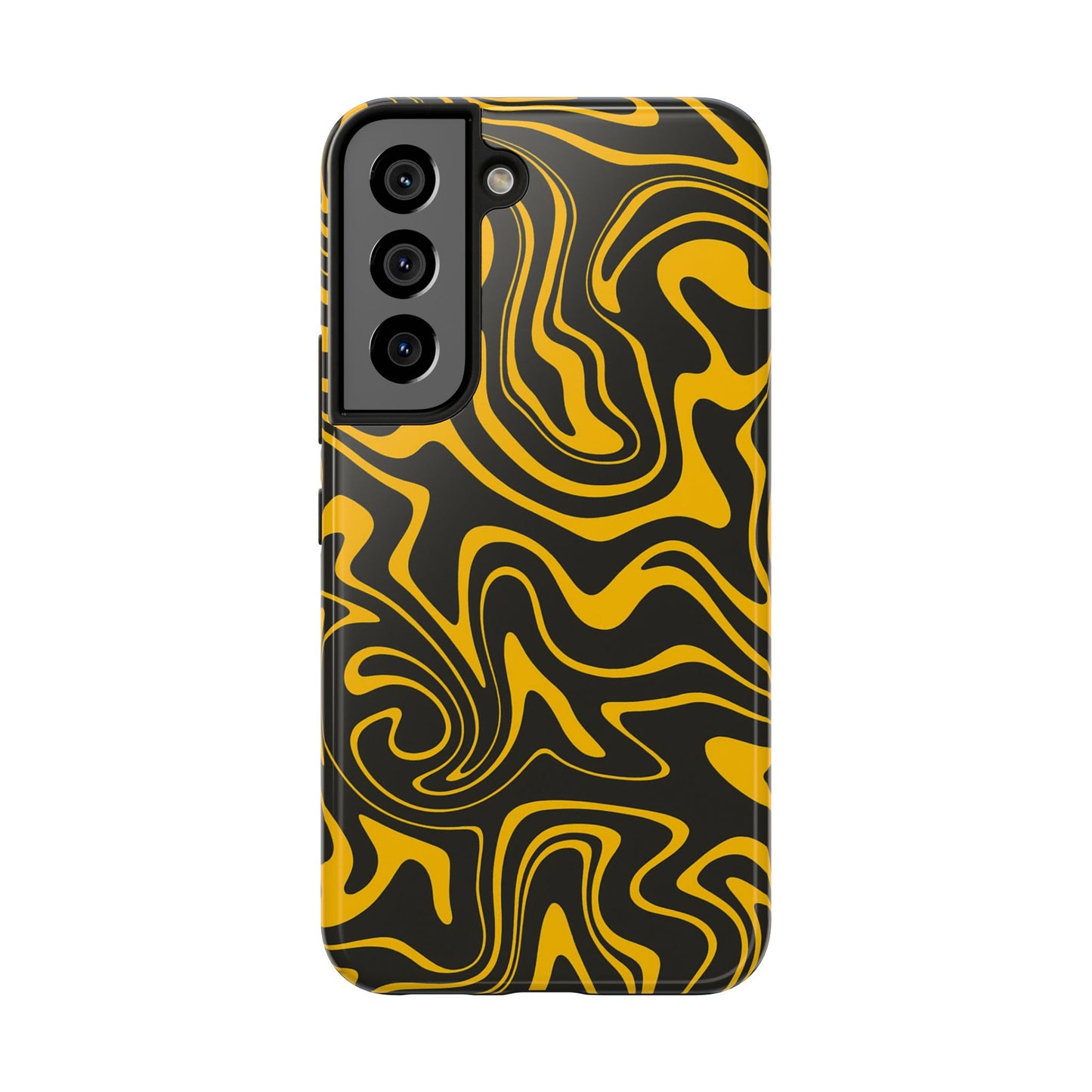 Black and Gold Mix Pattern Phone Case