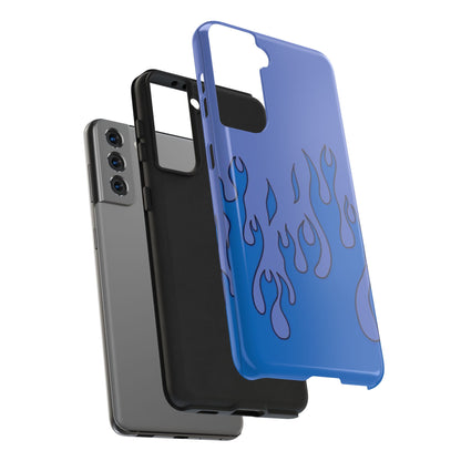 Blue Flames Pattern Phone Case