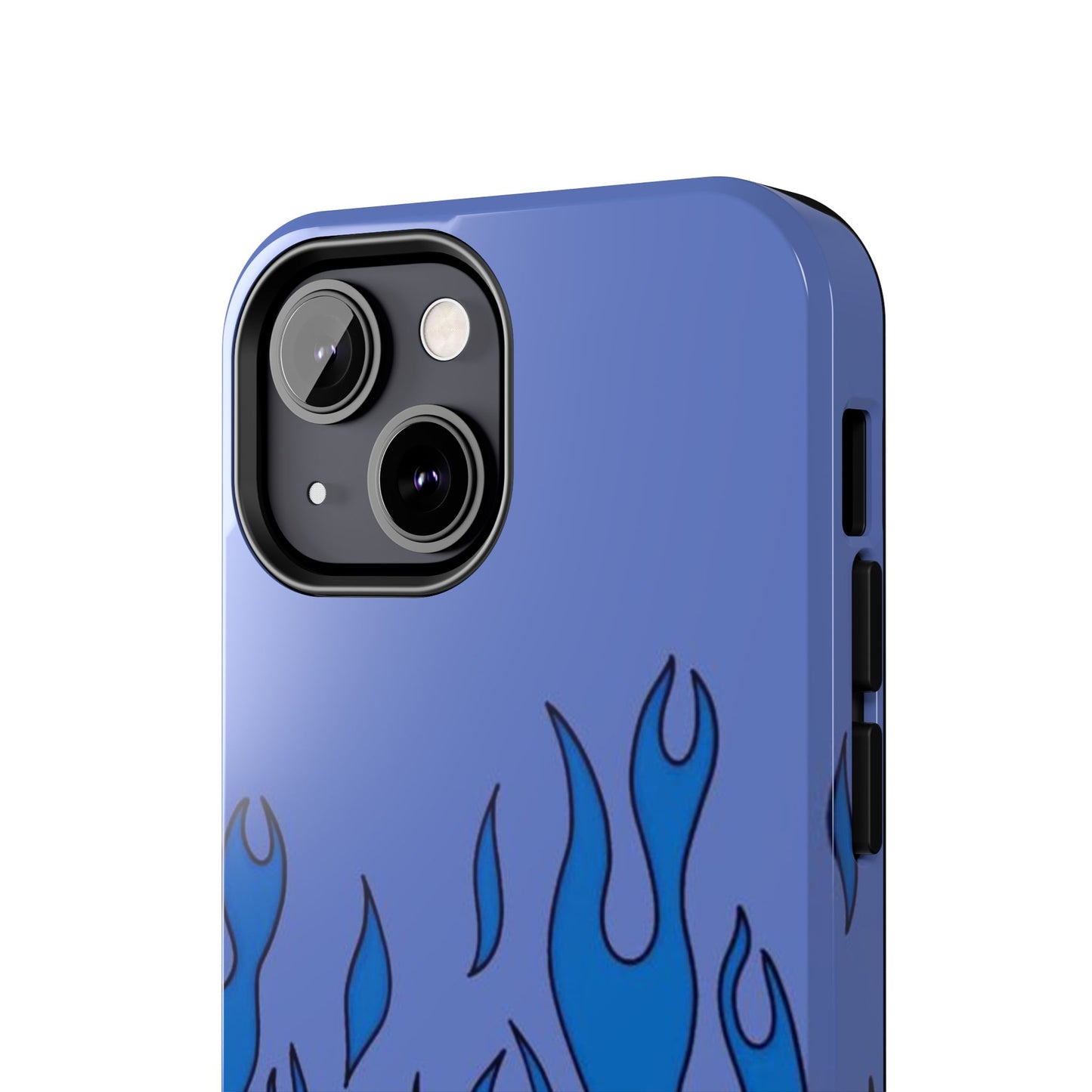 Blue Flames Pattern Phone Case