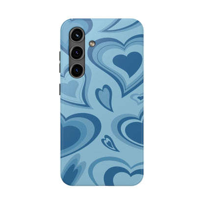Blue Hearts Pattern Phone Case