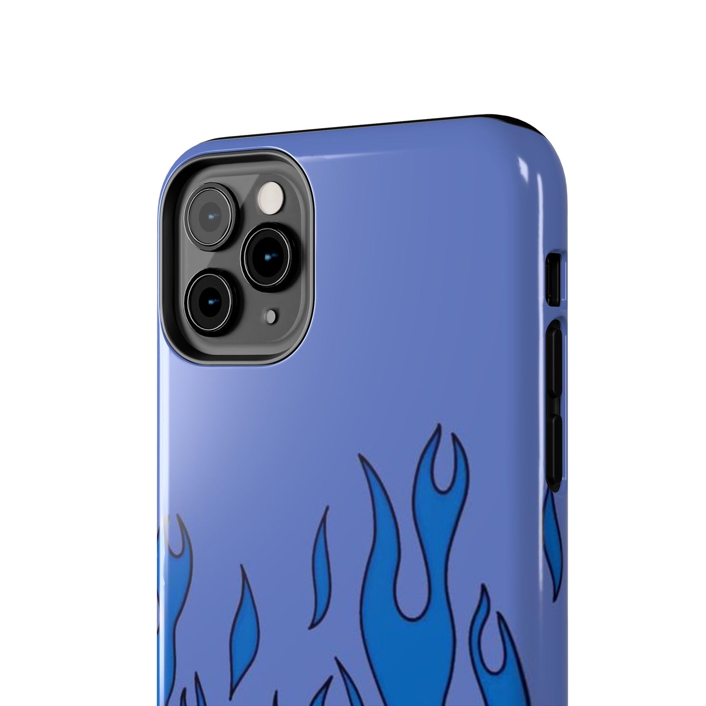 Blue Flames Pattern Phone Case