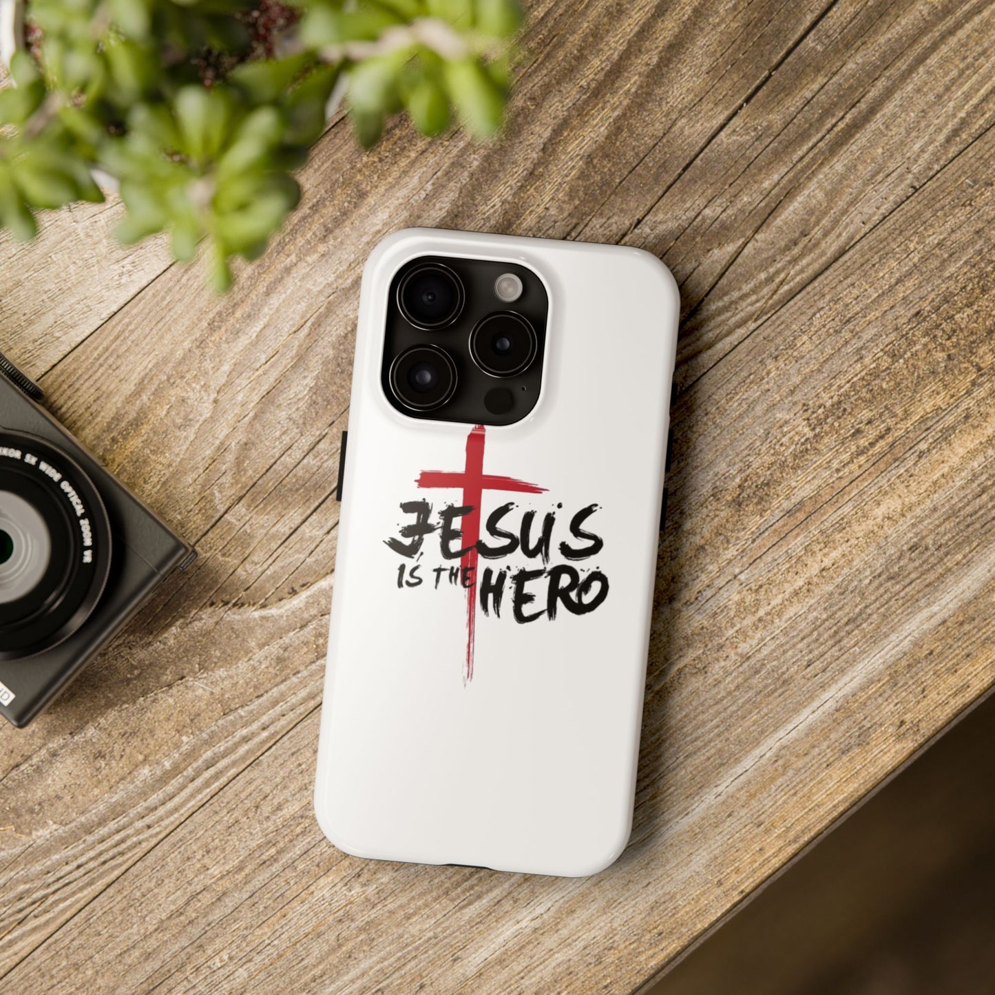 Jesus Is The Hero Phone Case