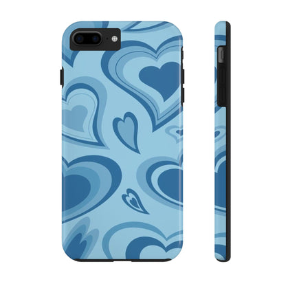 Blue Hearts Pattern Phone Case