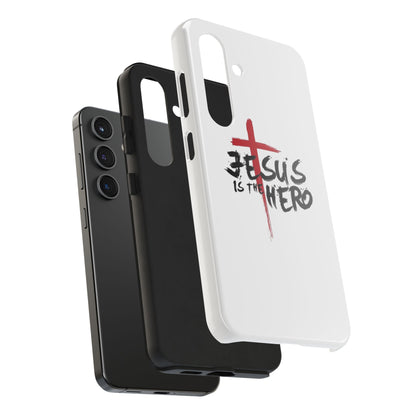 Jesus Is The Hero Phone Case