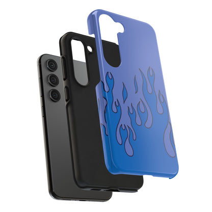 Blue Flames Pattern Phone Case