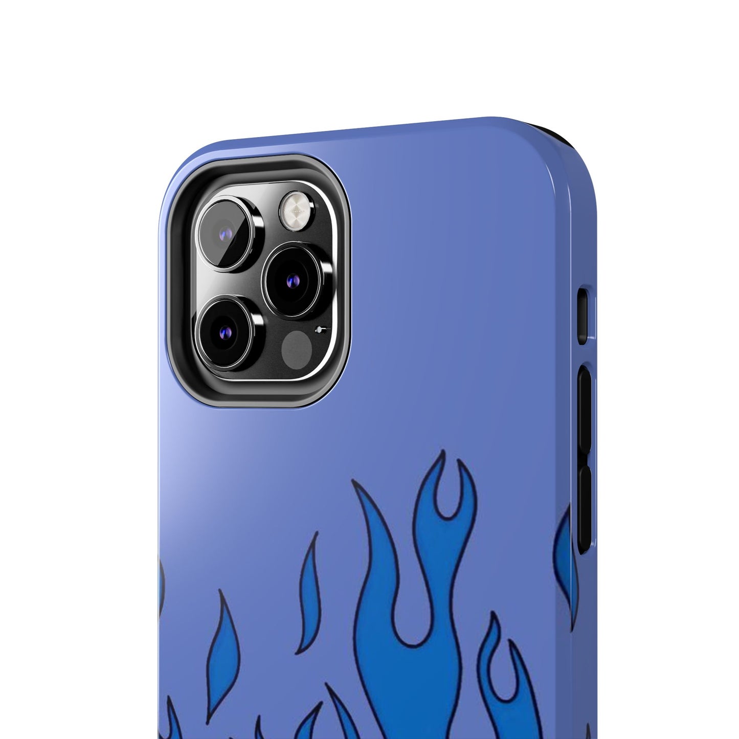 Blue Flames Pattern Phone Case