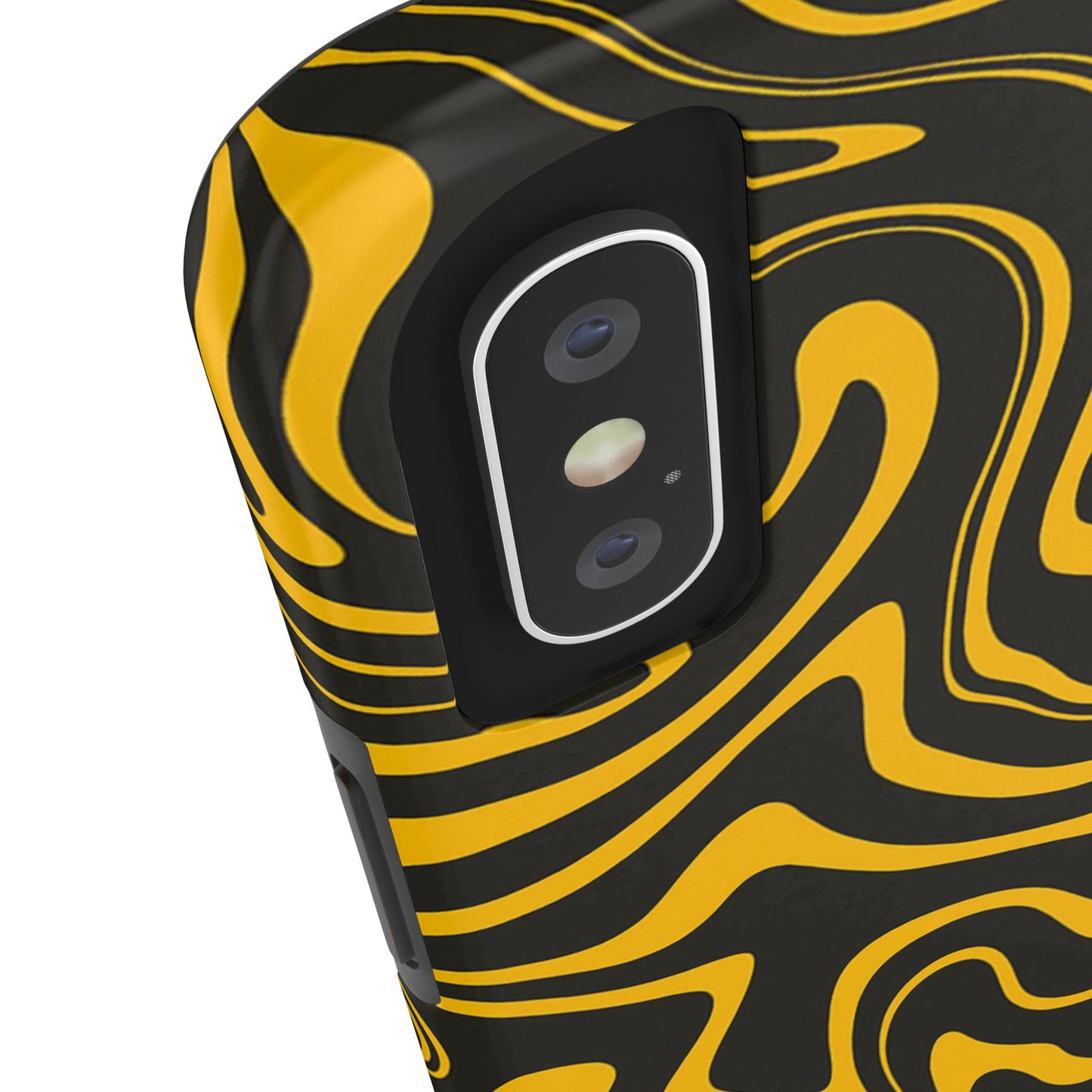 Black and Gold Mix Pattern Phone Case