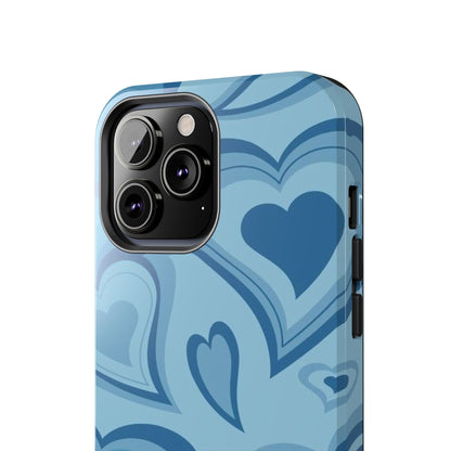 Blue Hearts Pattern Phone Case