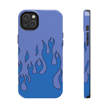 Blue Flames Pattern Phone Case